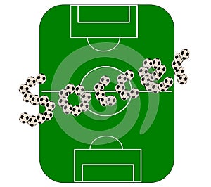 Football pitch (vector)