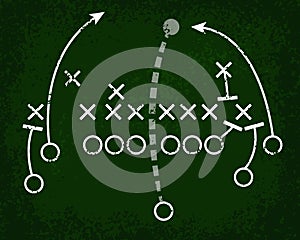 Football Play Chalkboard