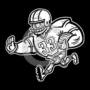 Football Player Cartoon