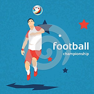 Football Player Kick Ball Sport Championship