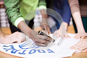 Football Player Signing T-shirt