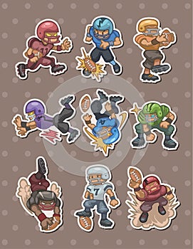 Football player stickers