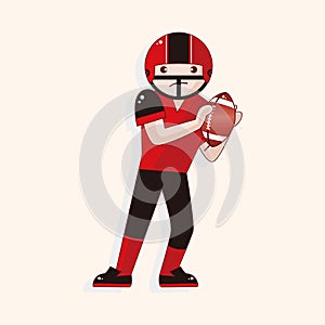 Football player theme elements vector,eps