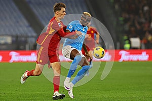 Football: Serie A 2023-2024 - Match day 17 - AS ROMA VS SSC NAPOLI at Olympic Stadium in Rome on 23th december 2023