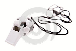 Football shaped whistle