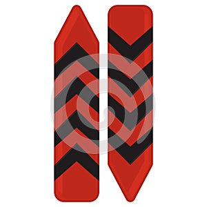 football sideline markers. Vector illustration decorative design