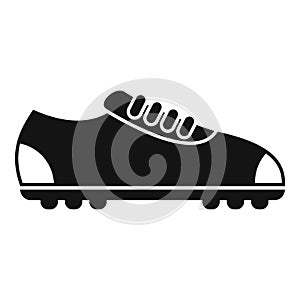 Football sneaker icon simple vector. Sport shoe