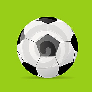 Football soccer ball flat icon vector