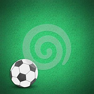 Football soccer ball green grass