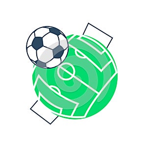 Football soccer ball icon