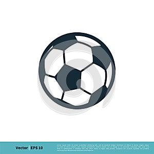 Football, Soccer Ball Icon Vector Logo Template Illustration Design. Vector EPS 10 photo