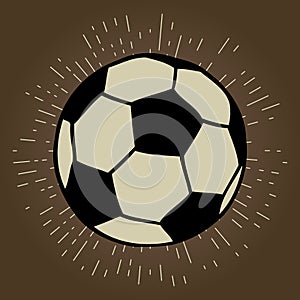 Football, soccer ball illustration