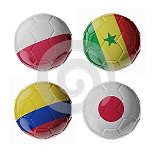 Football soccer balls