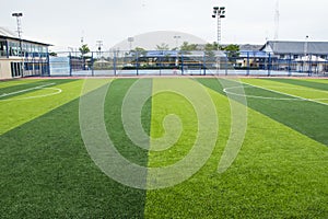 Football and soccer field grass stadium