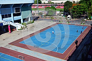 Football or Soccer field on Stadium at thailand