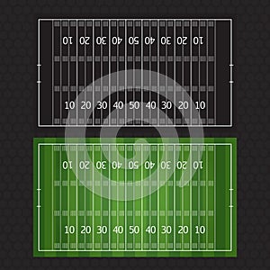 Football or soccer game strategy plan isolated on blackboard wit