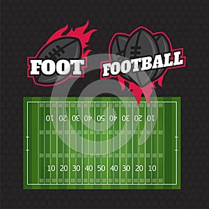 Football or soccer game strategy plan isolated on blackboard wit