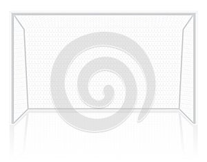 Football soccer gates goalie vector illustration