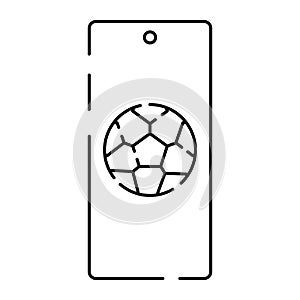 Football or soccer line icon. World cup championships and tournament. Sport and fitness line icons infographic Livescore mobile