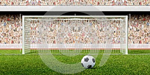 Football soccer penalty in the stadium photo