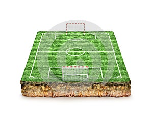 Football, soccer pitch