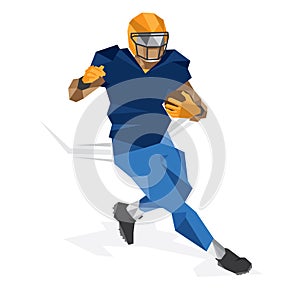 Football soccer player silhouette shape vector logo icon athlete running