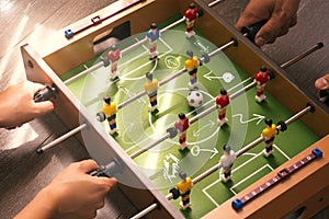 Football or soccer table strategy game