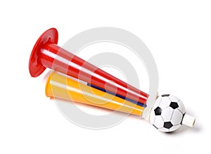 Football soccer triple fan trumpet