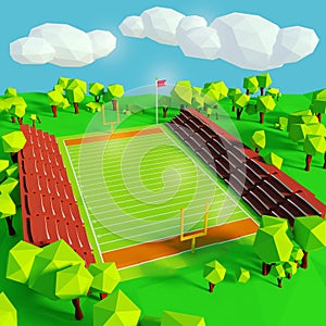 Football and sports field