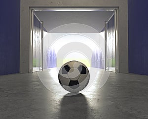 Football Sports Stadium Tunnel Entrance
