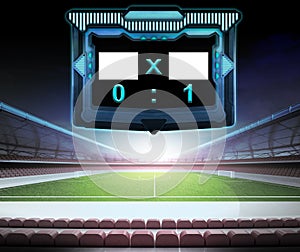 Football stadium with score screen collection number 01