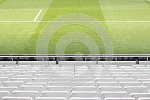 Football stadium and sunlight