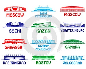 Football stadiums set