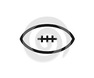 Football symbol american sport game icon