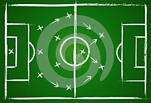 Football teamwork strategy