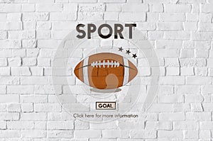 Football Touchdown Sport Graphics Concept