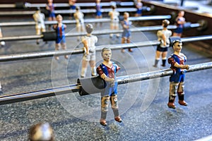 Football toy players Barcelona Real Madrid photo