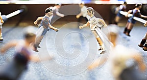 Football toy players Barcelona Real Madrid photo