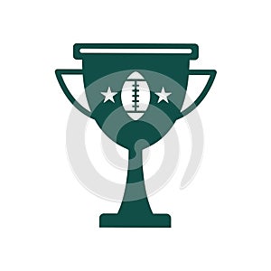 football trophy cup. Vector illustration decorative design