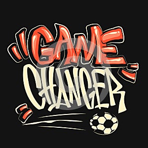 Football vector graphic print for t-shirt
