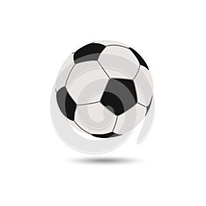 Football vector icon, soccerball