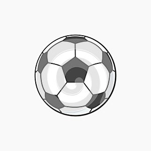 Football vector icon, soccerball.