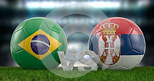 Football world cup group G Brazil vs Serbia