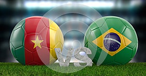 Football world cup group G Cameroon vs Brazil