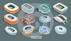 Football World Cup Icons Set