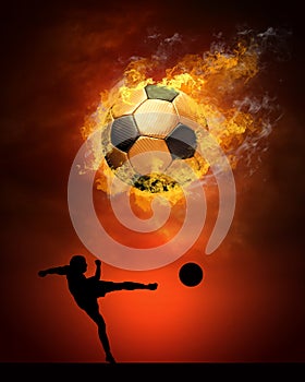 Footballer in fires