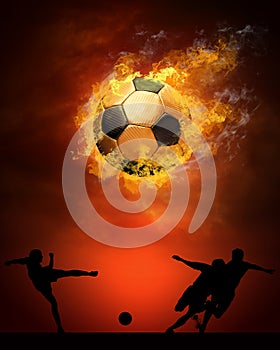 Footballer in fires