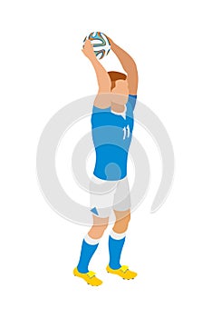 Footballer Isometric Character