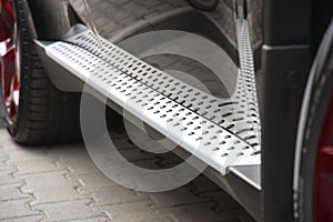 Footboard of the car