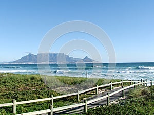 Footbridge on Bloubergstrand